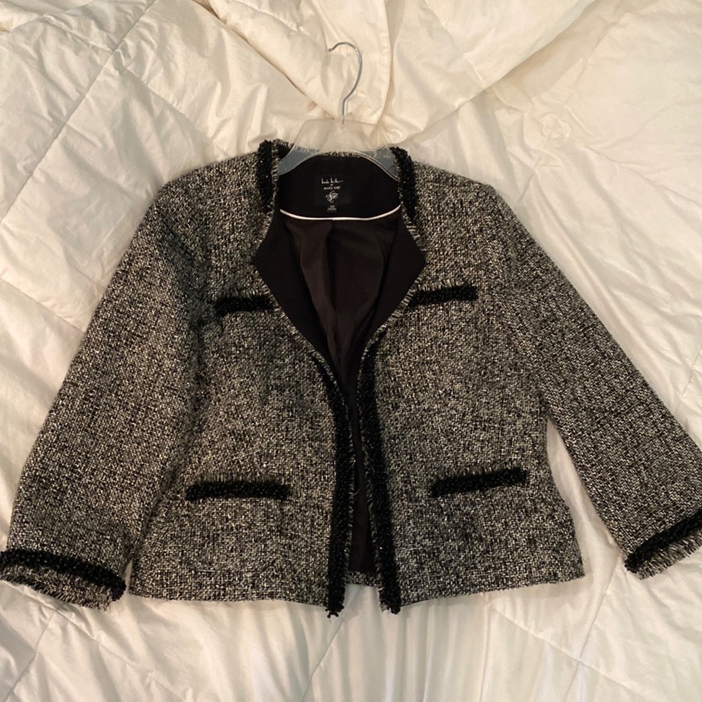This jacket goes with a dress I’m also selling